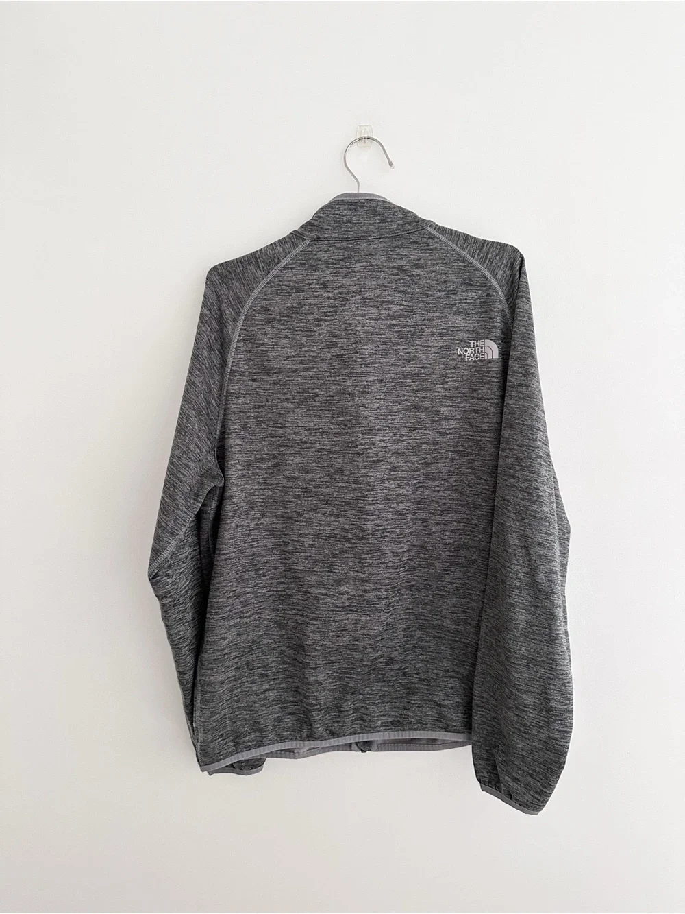 The North Face Fleece Jacket Canyonlands Full Zip Heathered Gray Men's Size L
